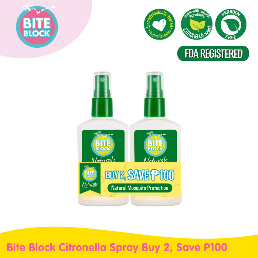 Bite Block Citronella Spray Buy 2, Save P100