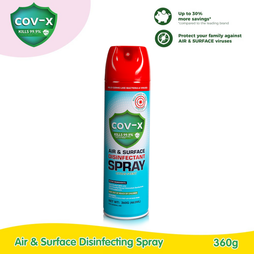 COV-X Air & Surface Disinfectant Spray 360g