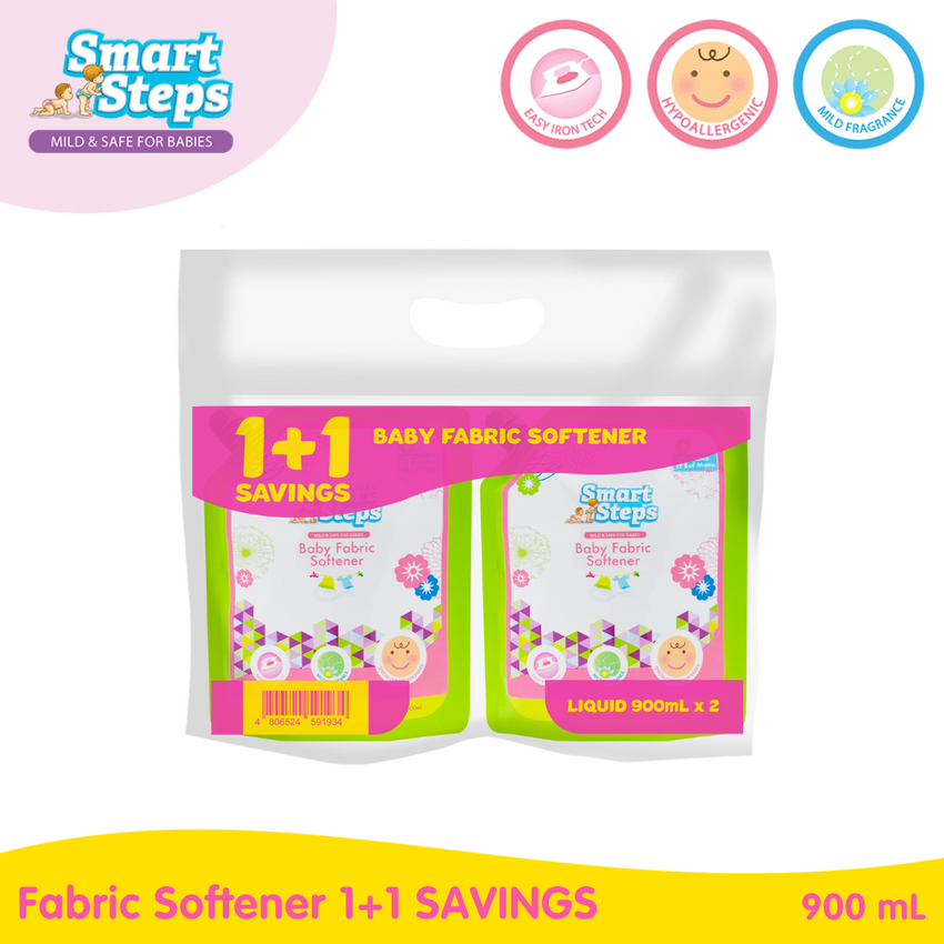 Smart Steps Fabric Softener 900 ml 1+1 SAVINGS
