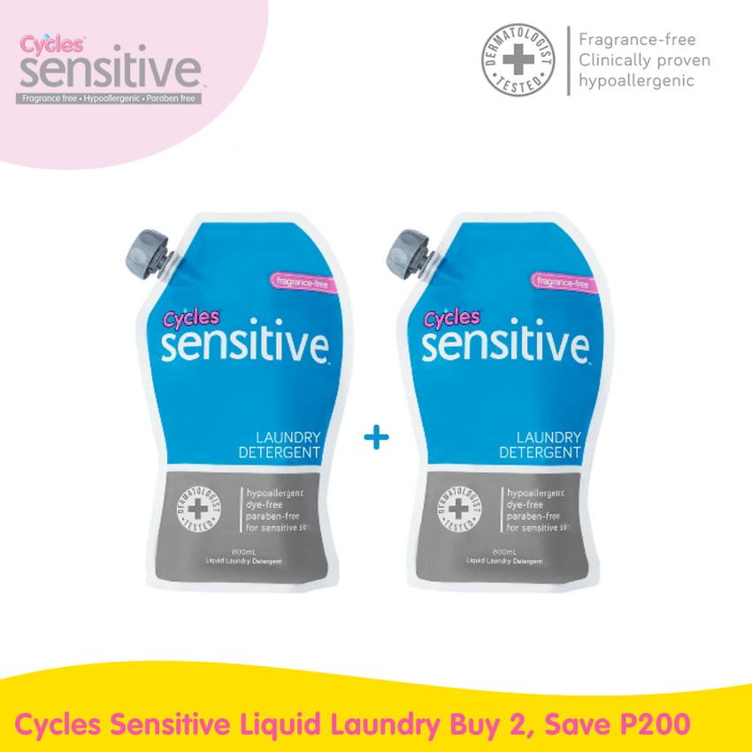 Cycles Sensitive Liquid Laundry Buy 2, Save P200