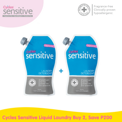 Cycles Sensitive Liquid Laundry Buy 2, Save P200