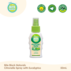 Bite Block Naturals Insect Repellent Citronella Spray 50mL