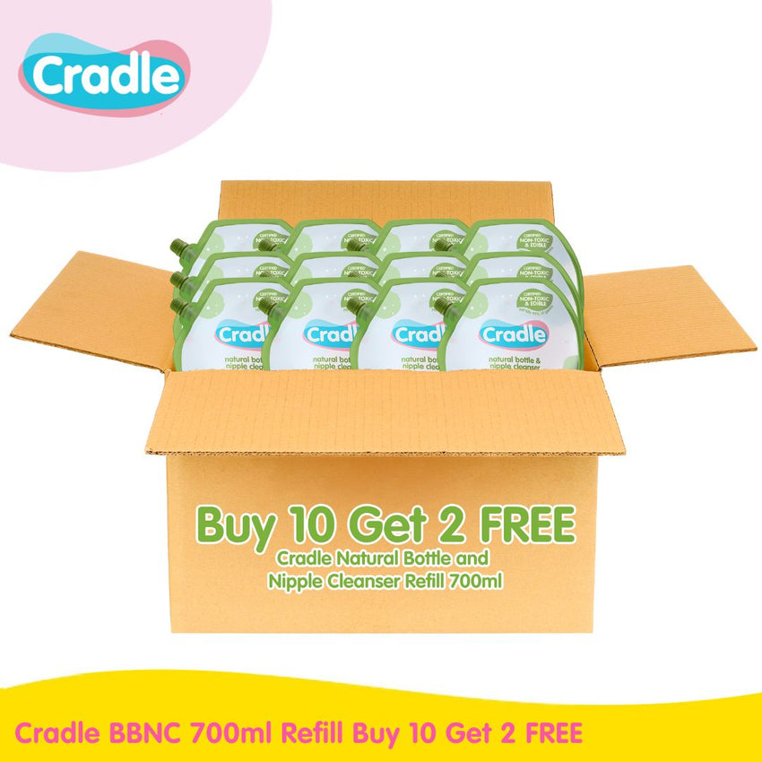 Cradle BBNC 700ml Refill Buy 10 Get 2 FREE per CASE