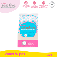 Cycles Sensitive Premium Water Wipes 30s