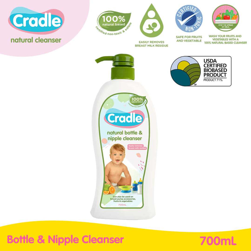 Cradle Natural Bottle & Nipple Cleanser 700ml