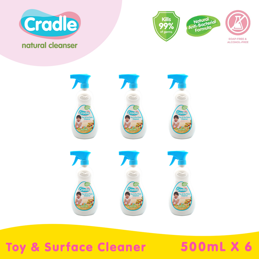 Cradle Natural Toy & Surface Cleaner 500ml (Set of 6)