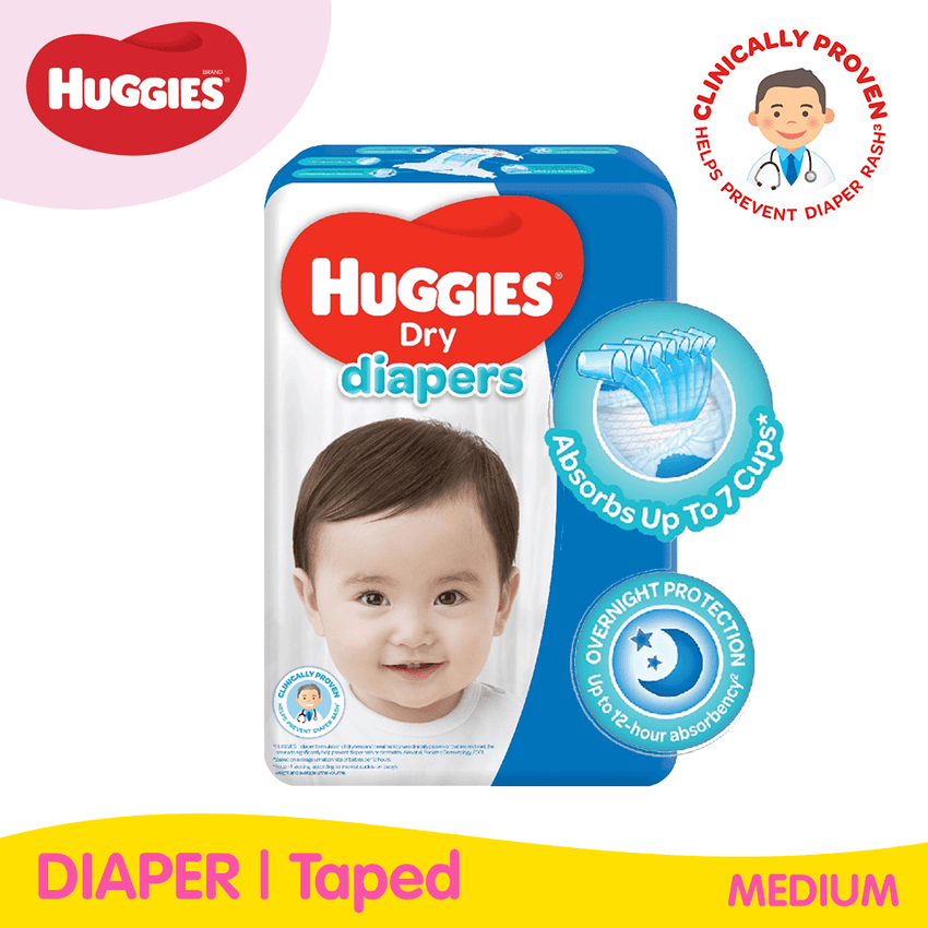 Huggies dry taped 2024 diapers small size