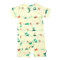 Babysoy Kimono Romper - Sea