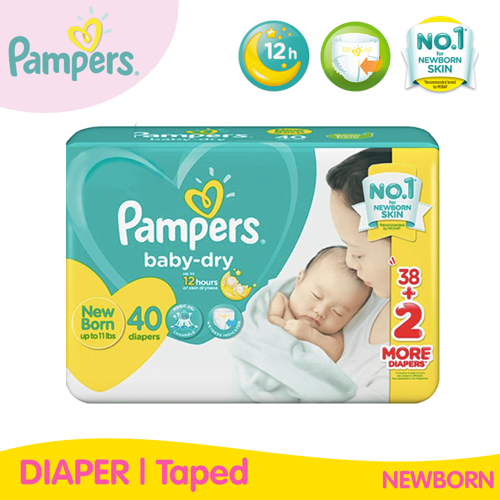 Pampers baby best sale dry taped diapers