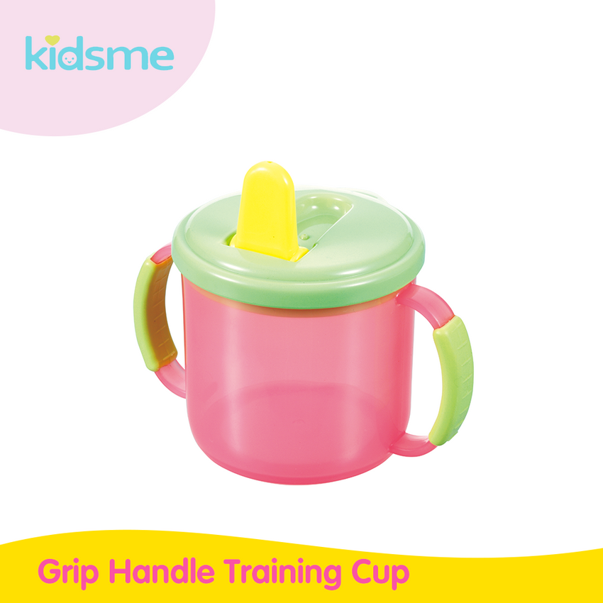 KidsMe Grip Handle Training Cup w/ Anti Slip Bottom
