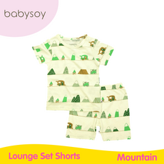Babysoy S/S Lounge Set Shorts - Mountain