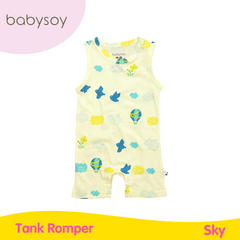 Babysoy Tank Romper - Sky