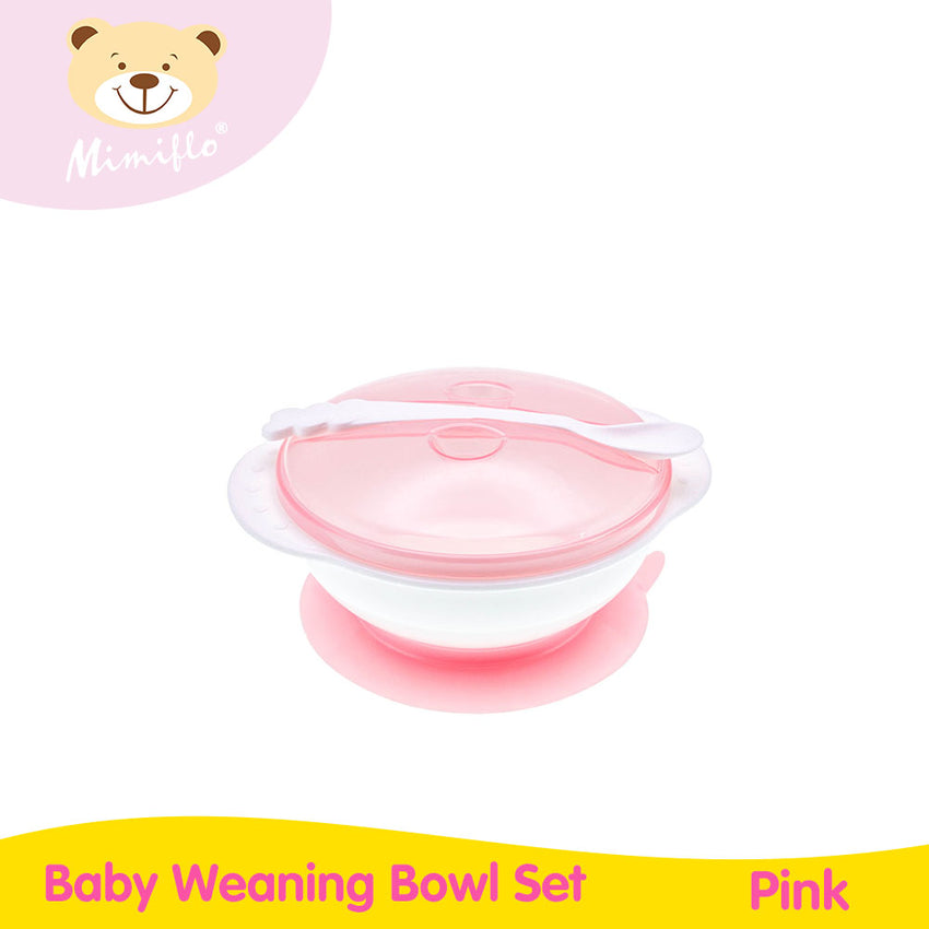 Mimiflo Baby Weaning Bowl Set w/ Cover
